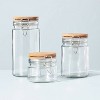 Large 125oz Glass & Wood Storage Canister - Hearth & Hand™ with Magnolia