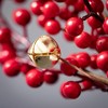 11.5"H Sullivans Berry And Bell Christmas Mini Wreath, Red - 2 of 3