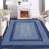 Braided Area Rug with Non-Slip Backing, Modern Accent Carpet for Bedroom, Living Room, Dining Room & Hallway, Foldable Low Pile Throw Rug - 2 of 4