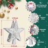 Aoibox Christmas Tree Topper Lighted 1 Piece with 6 Projection Modes LED Rotating 3D Star Tree Topper for Holiday Party Decor Silver - 3 of 4