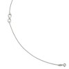 Black Bow Jewelry 14k White Gold Polished Infinity Station Anklet, 9-10 Inch - 2 of 4