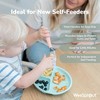WeeSprout Toddler Utensils, 3 Forks & 3 Spoons, 18/8 Stainless Steel & Food Grade Silicone - 4 of 4