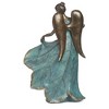 Roman 20" Angel with Dress Bird Bath Outdoor Garden Statue Bronze - 4 of 4