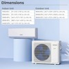 Costway 30k BTU 2 Zone BTU Mini Split Air Conditioner 23 SEER2 208-230V Wifi Enabled - 2 of 4