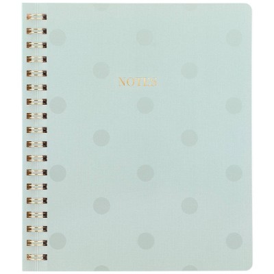 Sugar Paper Essentials 160pg Ruled Notebook 9.5"x8.125" Dusty Blue: Spiral Journal, Twin-Wire, Soft Cover, Adult Stationery