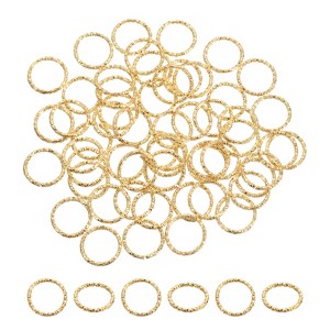 Unique Bargains Metal Twisted Open O-ring Connectors for DIY Bracelet Necklaces 50 Pcs - 1 of 4