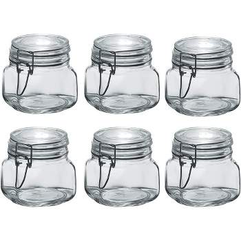  JoyJolt Airtight Glass Jars with Lids Set of 3. 32oz Glass Jar  with Lid and 6 Silicone Seals! Med Glass Food Storage Containers. Square  Mason Jar, Candy Jar, Sugar Jar, Pasta