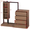 NicBex Modern 4-Drawer Bedroom Dressers for Closet,Wooden Dresser Chest with Shelves,Chest of Drawers for Bedroom,Entryway,Espresso - 4 of 4