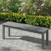 Tangkula 55" HDPE Outdoor Bench for 2-3 People Weatherproof Backless Patio Garden Bench - 3 of 4