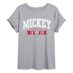 Women's - Disney - 1928 Collegiate Oversized Graphic T-Shirt - 1 of 4