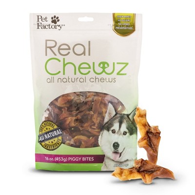 Pet Factory Real Chewz Piggy Bites - 16oz