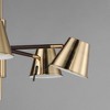 Maxim Lighting Carlo 5 - Light Chandelier in  Dark Bronze/Leather/Heritage Brass - 2 of 4