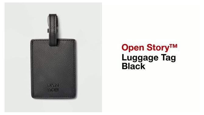 Luggage Tag Black - Open Story&#8482;, 2 of 5, play video