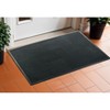 HomeRoots 18" X 30" Black Rubber Outdoor Door Mat - 2 of 4