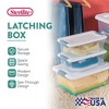 Sterilite Clear Plastic Stackable Storage Container Bin Box Tote with White Latching Lid Organizing Solution for Home & Classroom - 3 of 4