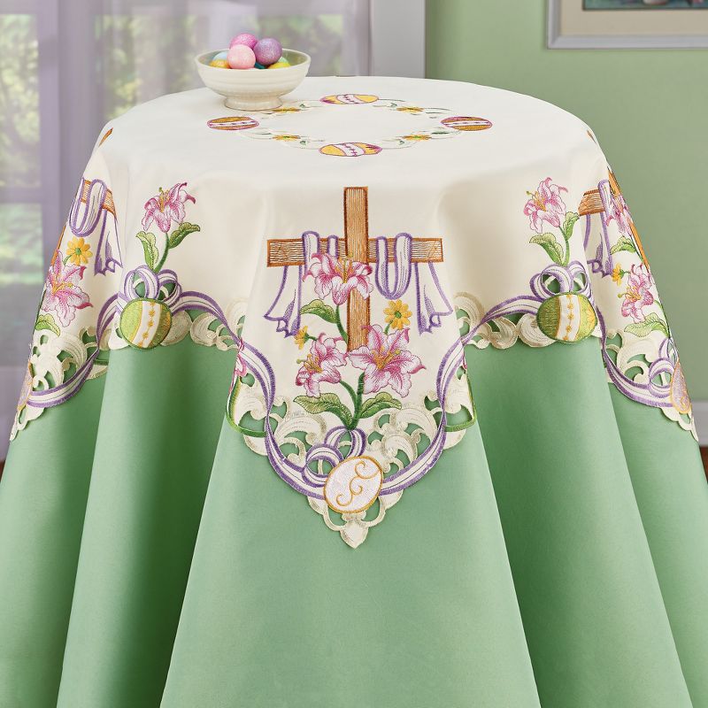 Collections Etc Easter Cross Table Topper, 2 of 4