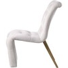 Meridian Furniture,Curve Velvet Dining Chair, Set of 2 - 3 of 4