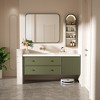 Rectangular Framed Tempered Glass Wall-Mounted Bathroom Vanity Mirror - 3 of 4