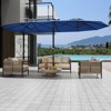 13Ft Large Patio Umbrella Outdoor Double-Sided Rectangle Market Umbrella ,Weather-Resistant Fabric, UV Protection, for Pool, and Garden - 3 of 4