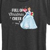 Women's - Disney - Full Of Christmas Cheer Cinderella Short Sleeve Graphic T-Shirt - 2 of 4