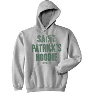 Saint Patricks Day Hoodie Funny I Stole It Lucky Green Hilarious St Sweatshirt - Crazy Dog Hoodie - 1 of 4