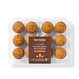 Pumpkin Spice Mini Muffins - 11.8oz/12ct - Favorite Day™ - 1 of 3