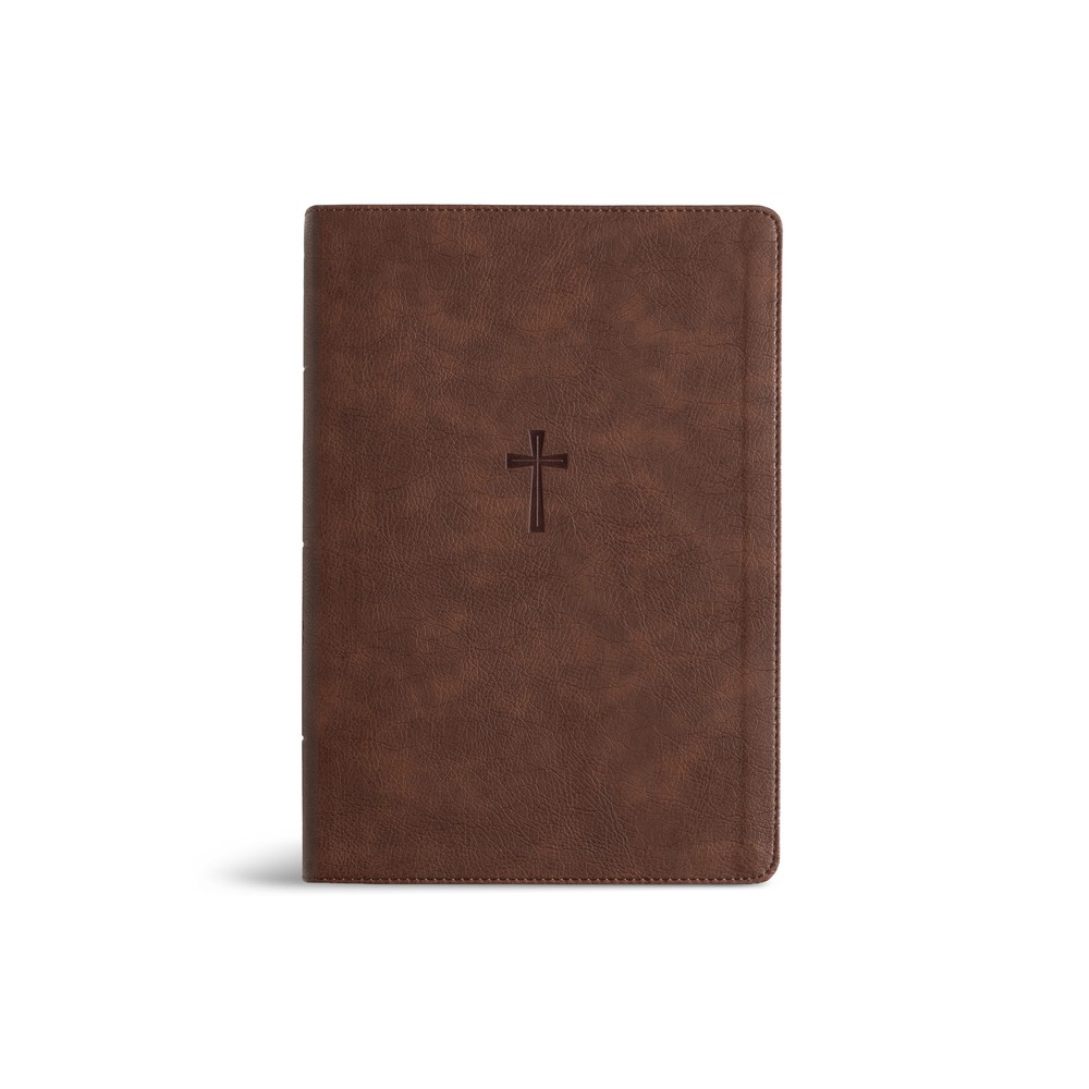 CSB Super Giant Print Reference Bible, Optimal Type, Digital Study Edition, Brown Leathertouch, Indexed - Large Print by Csb Bibles by Holman