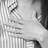 Black Bow Jewelry 2mm to 6mm 10K Yellow Gold Lightweight Half Round Standard Fit Band - 4 of 4