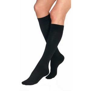 JOBST UltraSheer Knee-High Compression Stockings – Extra-Firm (30-40 mmHg) – Medium – Black - 1 of 1