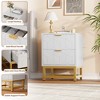 2 Drawer Dresser, Small Chest, Modern Nightstand for Bedroom, End Table with Drawer for Living Room, Hallway, Entryway - 4 of 4