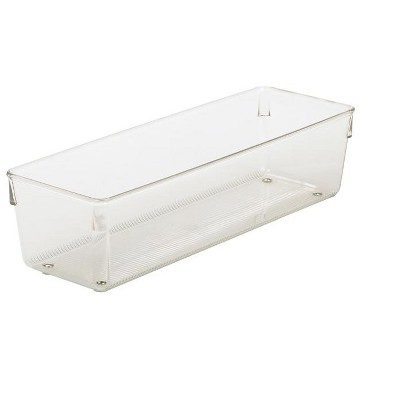 iDesign Linus 3 in. H X 4 in. W X 12 in. D Plastic Drawer Organizer