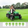 12V Kids Ride-On Tractor with Remote, Electric Tractor w/ Dual Motors, Detachable Trailer, Music & LED Lights - 3 of 4