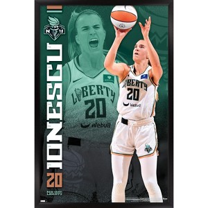 Trends International WNBA New York Liberty - Sabrina Ionescu 24 Framed Wall Poster Prints - 1 of 4
