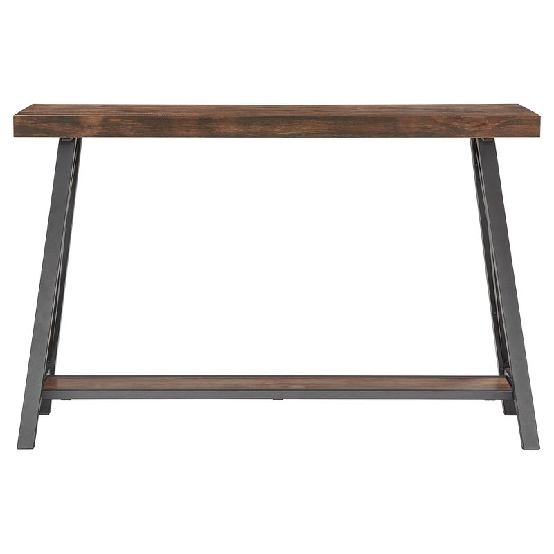 Lanshire Rustic Industrial Metal & Wood Entry Console Table - Inspire Q, 3 of 11