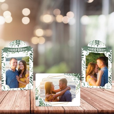 Boho Botanical Greenery Party 4x6 Paper Photo Frame Kit - Set of 12