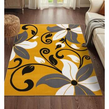 Luxe Weavers Floral Modern Area Rug for Living Rooms