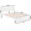 AFI Furnishings Oxford Queen Bed with Footboard and USB Turbo Charger in White - 2 of 4
