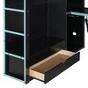 NicBex Full Size Metal Gaming Loft Bed with RGB Lights,Desk,2 Built-In Wardrobe&Drawers,Versatile Loft Bed Platform for Gamers&Teens,551lbs Max - 4 of 4