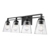 Lyna 4-Light Vanity Light - Elegant Steel Fixture for Contemporary & Transitional Bathrooms - 3 of 4