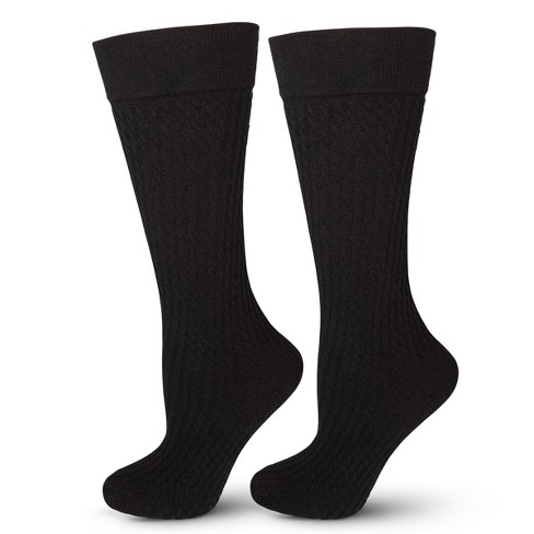 Lechery Women's Ribbed Knee-highs (1 Pair) - One Size, Black : Target