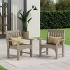 WestinTrends Outdoor Patio HDPE Adirondack Dining Arm Chairs (Set of 2) - 2 of 4