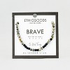 ETHIC GOODS Mens 4mm Morse Code Bracelet Extended [BRAVE] - image 2 of 4