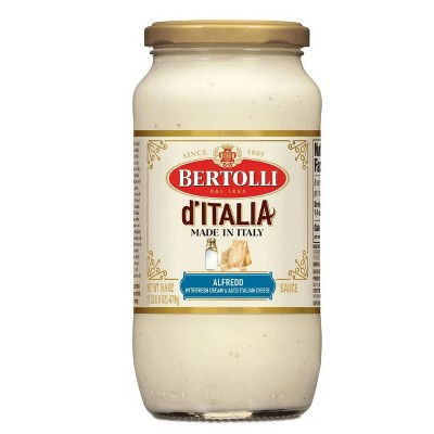 Bertolli d'Italia Alfredo Pasta Sauce, Authentic Tuscan Style Pasta Sauce Made in Italy, 16.9 oz (Pack of 2)