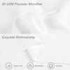 PiccoCasa 90 GSM Solid Soft Envelope closure Microfiber Body Pillowcase - 3 of 4
