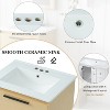 Mshliw 24" Bathroom Vanity with Ceramic Sink, Multi-functional Cabinet and Drawer - Freestanding Design - 3 of 4