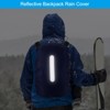 Unique Bargains Waterproof Backpack Rain Cover with Vertical Reflective Strap - 4 of 4