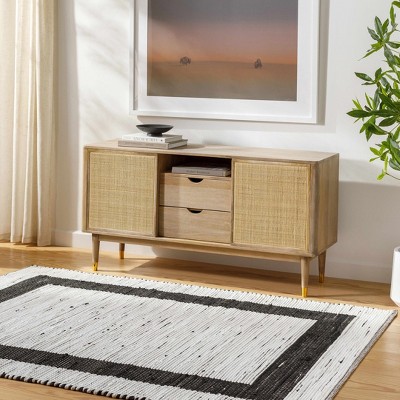 Hauteloom Jaden White Jute Rug