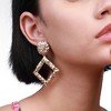 SOHI Women's California Gold Casual Drop Earrings - 4 of 4