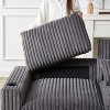 126-inch Corduroy with Cup Holder Super Large L-Shaped Sofa, Movable Footrest - 4 of 4