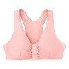 Glamorise Womens Front-closure Cotton T-back Comfort Wirefree Bra 1908 Pink  Blush 48dd/f : Target